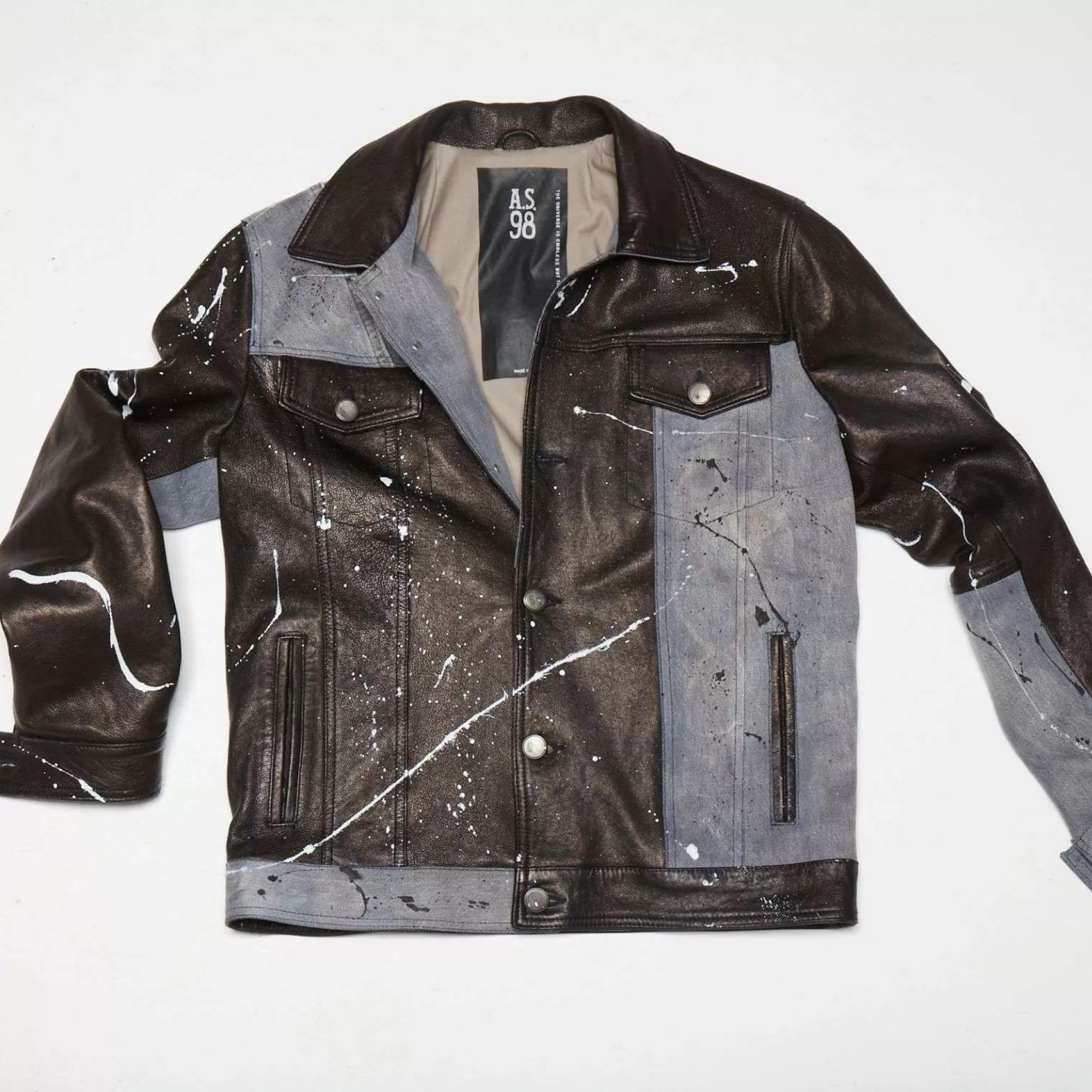 A.S.98 Jackets-Leather Jacket Bruce