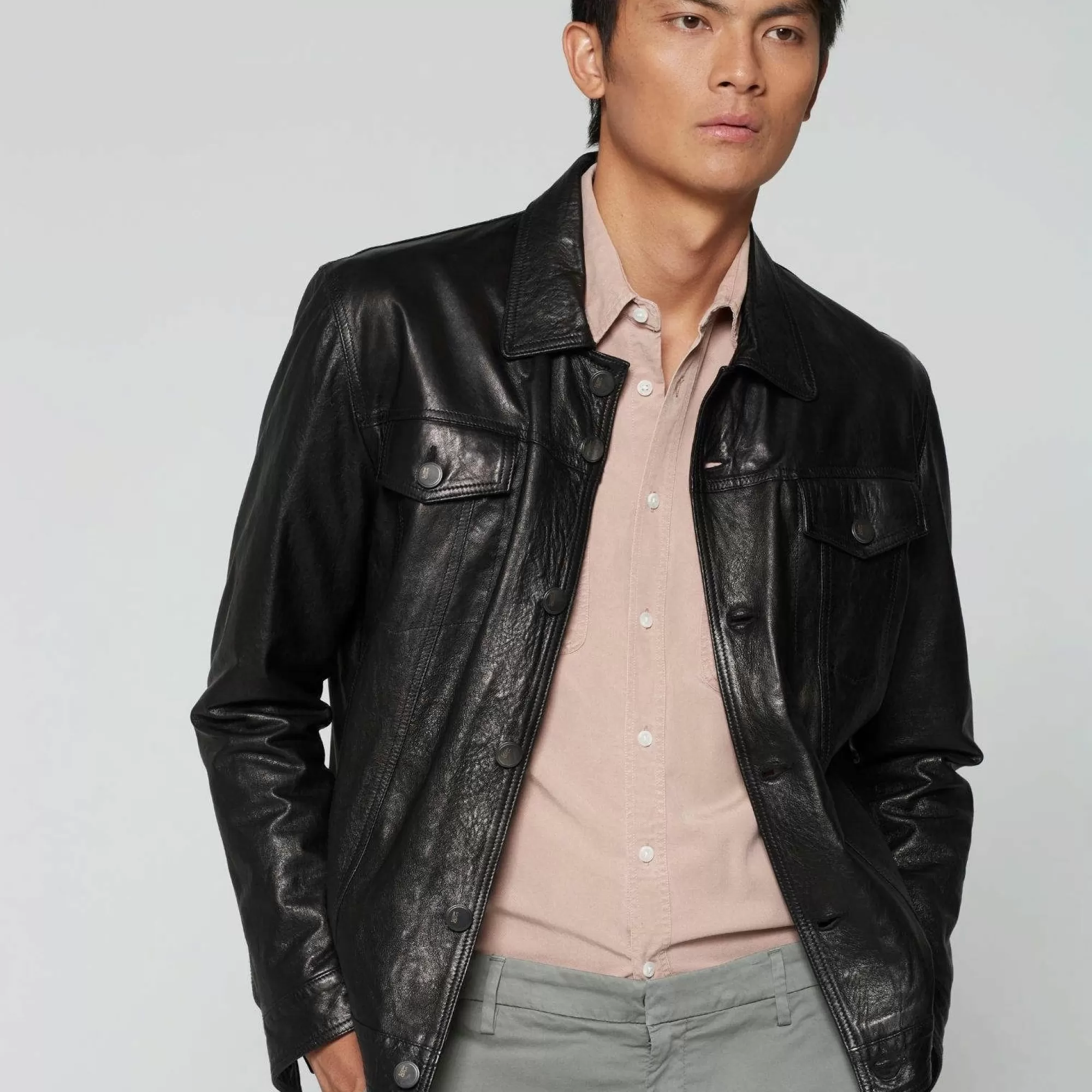 A.S.98 Jackets-Leather Jacket Bruce