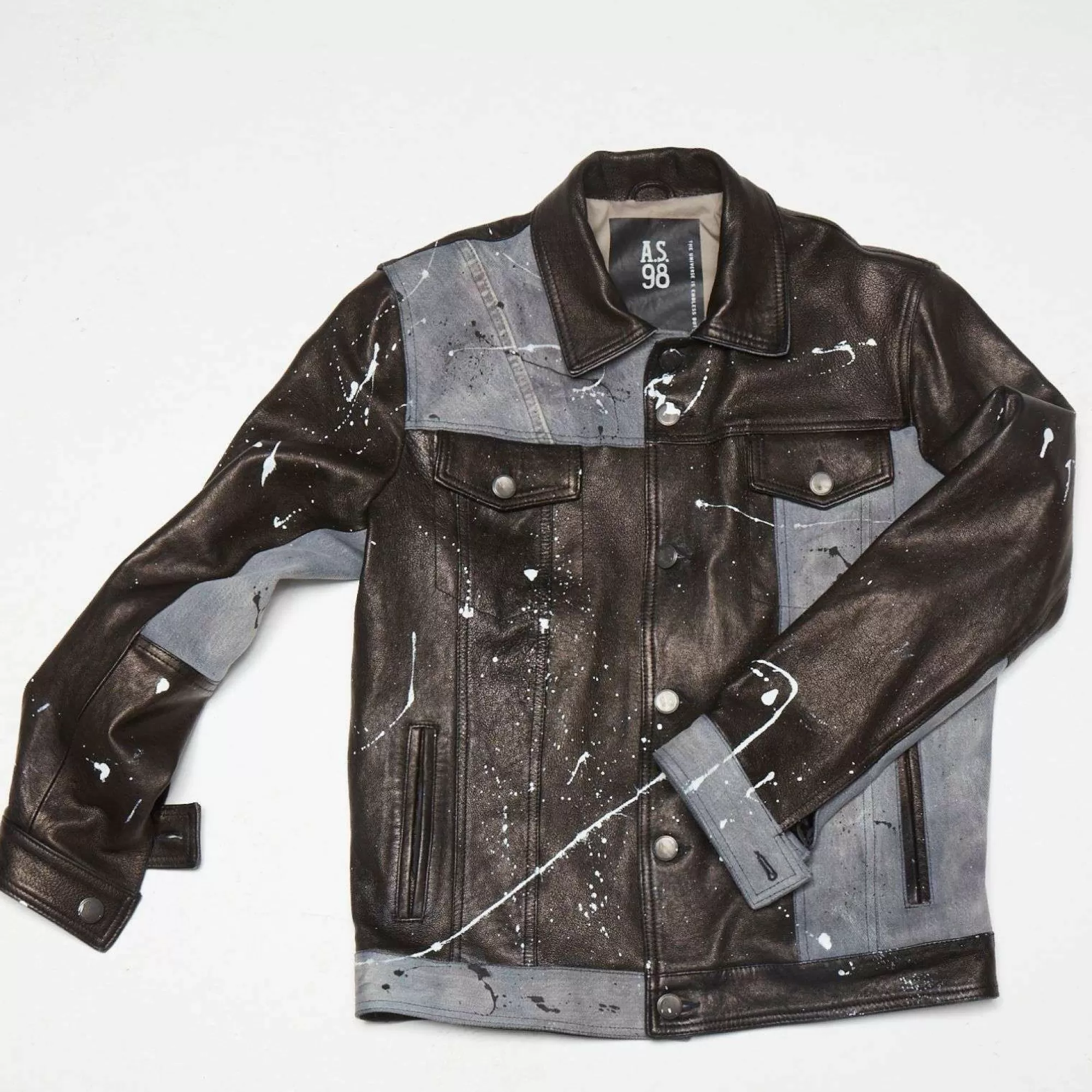 A.S.98 Jackets-Leather Jacket Bruce