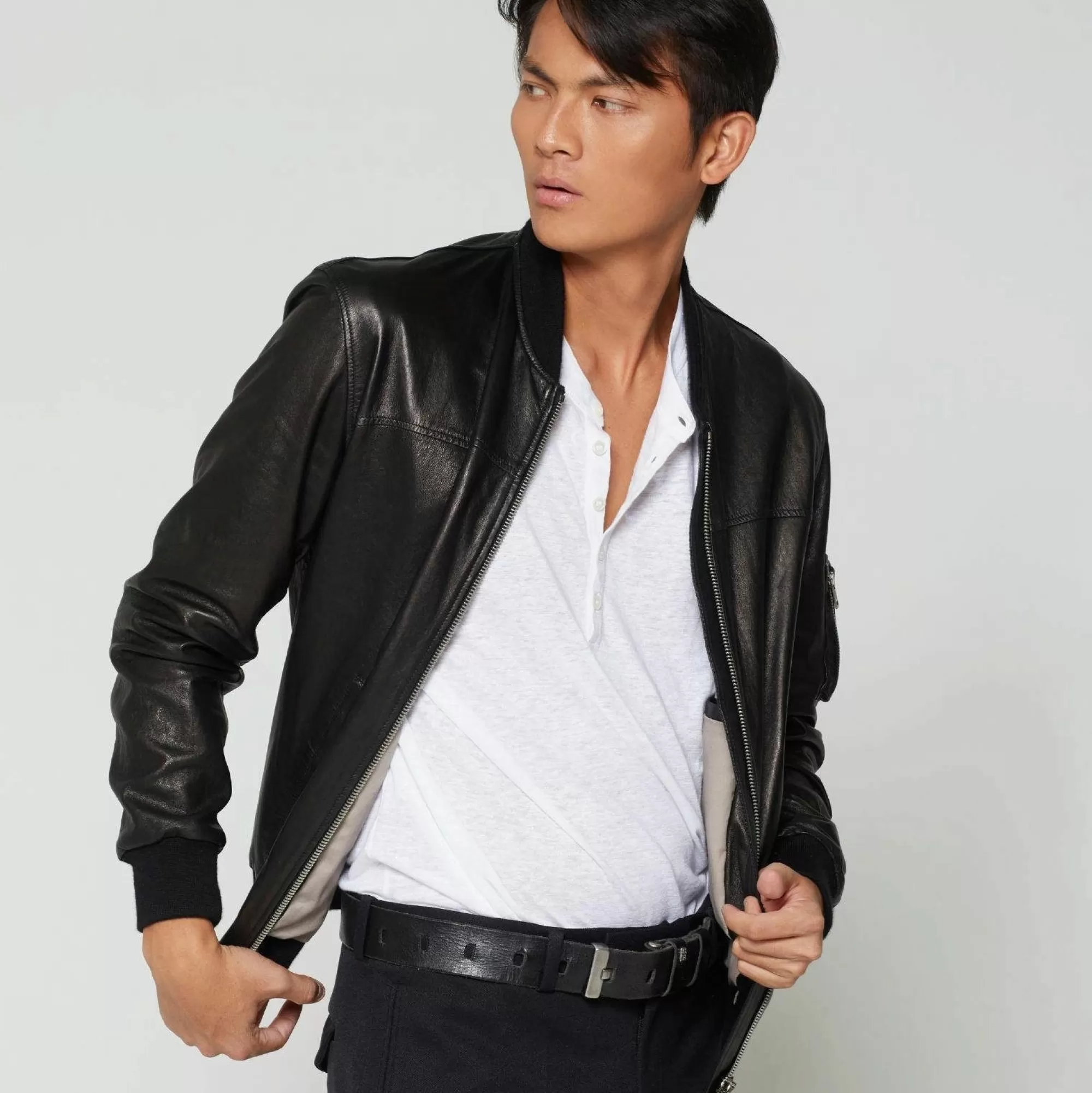 A.S.98 Jackets-Leather Jacket James